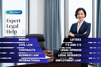 draft legal agreements, contracts, policies, mou or nda