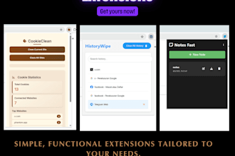 create a simple and functional browser extension for you