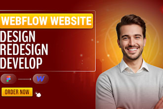 design or develop webflow website, webflow expert, figma to webflow