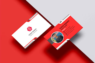 create unique and modern business card for your business