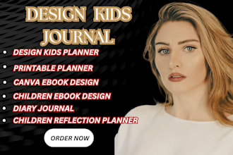 kids diary journal children reflection planner printable kids daily journal