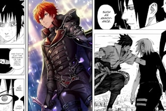 draw professional manga anime comic and webtoon story art for you