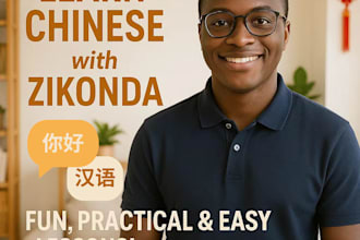 teach and tutor you chinese mandarin