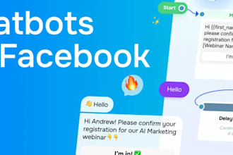 create facebook chatbot, auto reply bot messenger,auto reposting bot,monitor bot
