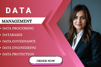 handle your data entry, cleanup, and management tasks professionally
