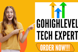 set up gohighlevel workflows, automations, sales funnel, website, chatbot, a2p