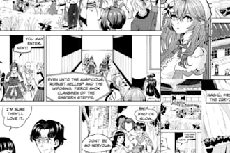 draw your anime nsfw manga comic storyboard page manga as manga artist