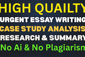 do case study analysis, apa paper, assignment, report, essay writing and summary