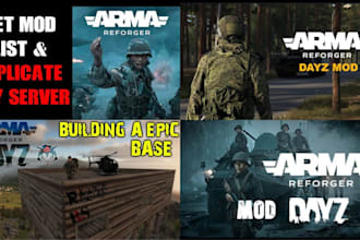 develop custom game modes for gmod, dayz, and arma reforger