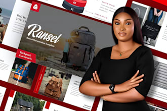 redesign your sellerable bags pitch deck on powerpoint or google slides