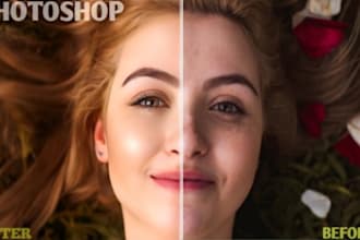 do portrait retouching,blurry photos,headshots