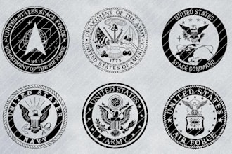 create modern unique military tactical stickers, patch,outdoor badge logo design