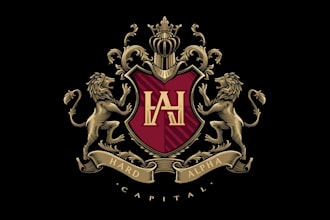 create family crest, heraldic logo or coat of arms