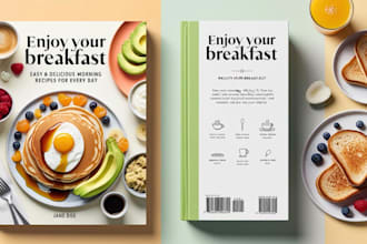 create modern and professional cookbook cover design that sells book formatting