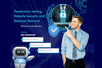 do penetration testing, website security and malware removal