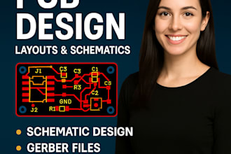 design professional pcb layouts and schematics using kicad or easyeda