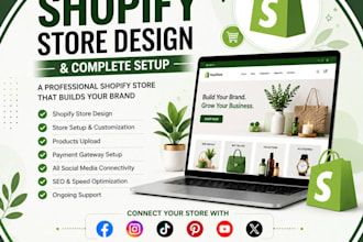 be shopify store design and management