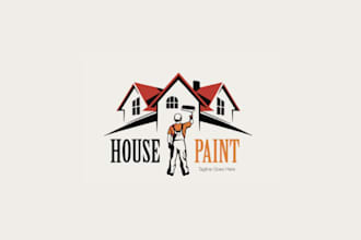 design a modern abstract painting logo for your company