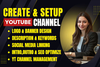 create and setup youtube channel