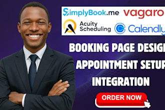 setup acuity scheduling, calendly, simplybook me, vagaro, appointment setmore