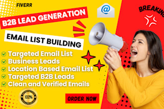 do b2b lead generation and targeted email list building for email marketing