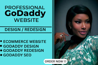 design and redesign godaddy website professionally
