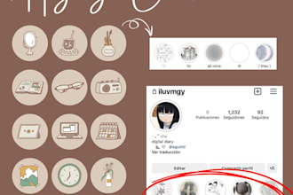 do a design aesthetic instagram highlight for you