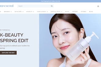 skincare shopify store beauty spa makeup cosmetics perfume  dropshipping store