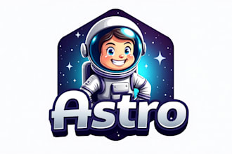 design high quality astronauts mascot logo  with express delivery