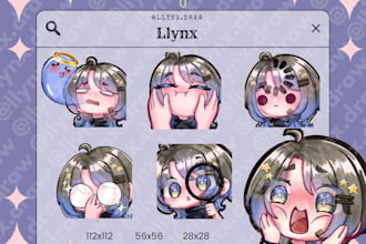 create custom cute chibi emotes for your stream or discord