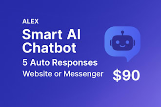 create a smart ai chatbot for your website or messenger