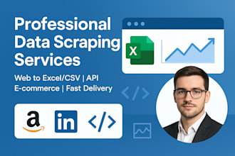 web scraping from any website including data mining