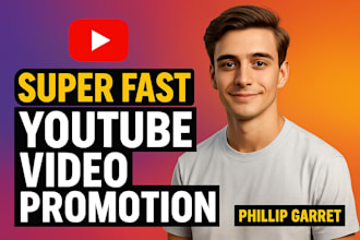 do super fast organic youtube video promotion to get viral video