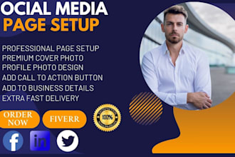 create and setup your all social media accounts and setup facebook business page