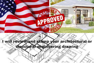 review and stamp your architectural plan  or structural engineering drawing