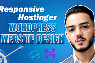 build hostinger website, wordpress website design, and responsive website design