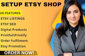 setup etsy digital product store product seo listings  etsy shop digital planner