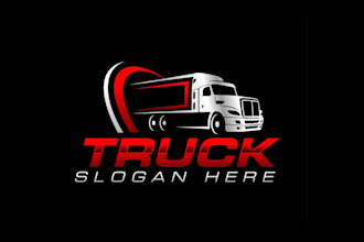 draw trucking business, dispatcher,transport logo for you