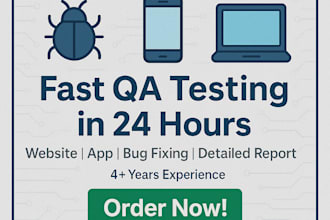 test your website or app for bugs with detailed report in 24 hours