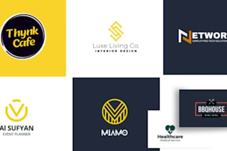 do 3 minimalist logo design and favicon as a gift