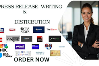 write and distribute press release to top media outlets ,yahoo press release