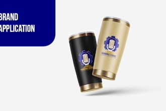 create your custom logo and full brand identity kit