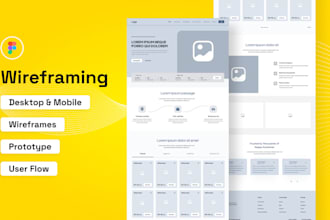 do wireframe, ui ux design and prototypes