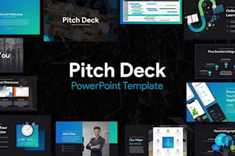 create a professional powerpoint presentation and pitch deck