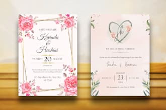 design wedding invitation, birthday card, party invitation