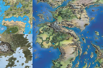 3d isometric map fantasy map illustration book map rpg map wedding map site map