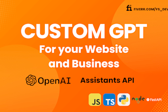 integrate custom gpt into your website using the openai assistants API