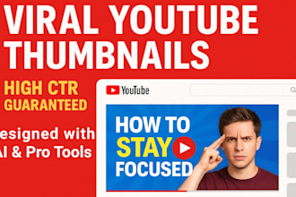 design viral youtube thumbnails for high CTR using ai and pro design tools