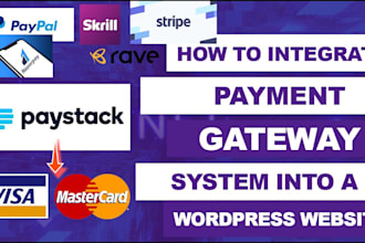integrate payment gateway, paypal, skrill, stripe, wise, high risk payment API
