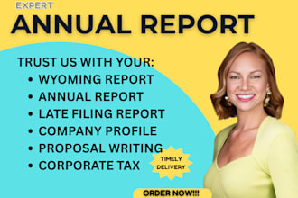 reinstate and file annual reports for llc, corporation in wyoming, delware